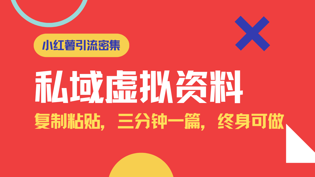 小红书引流私域旅游虚拟资料玩法，复制粘贴，三分钟一篇图文，日入1000…耀梦项目-副业赚钱-互联网创业-资源整合耀梦网赚